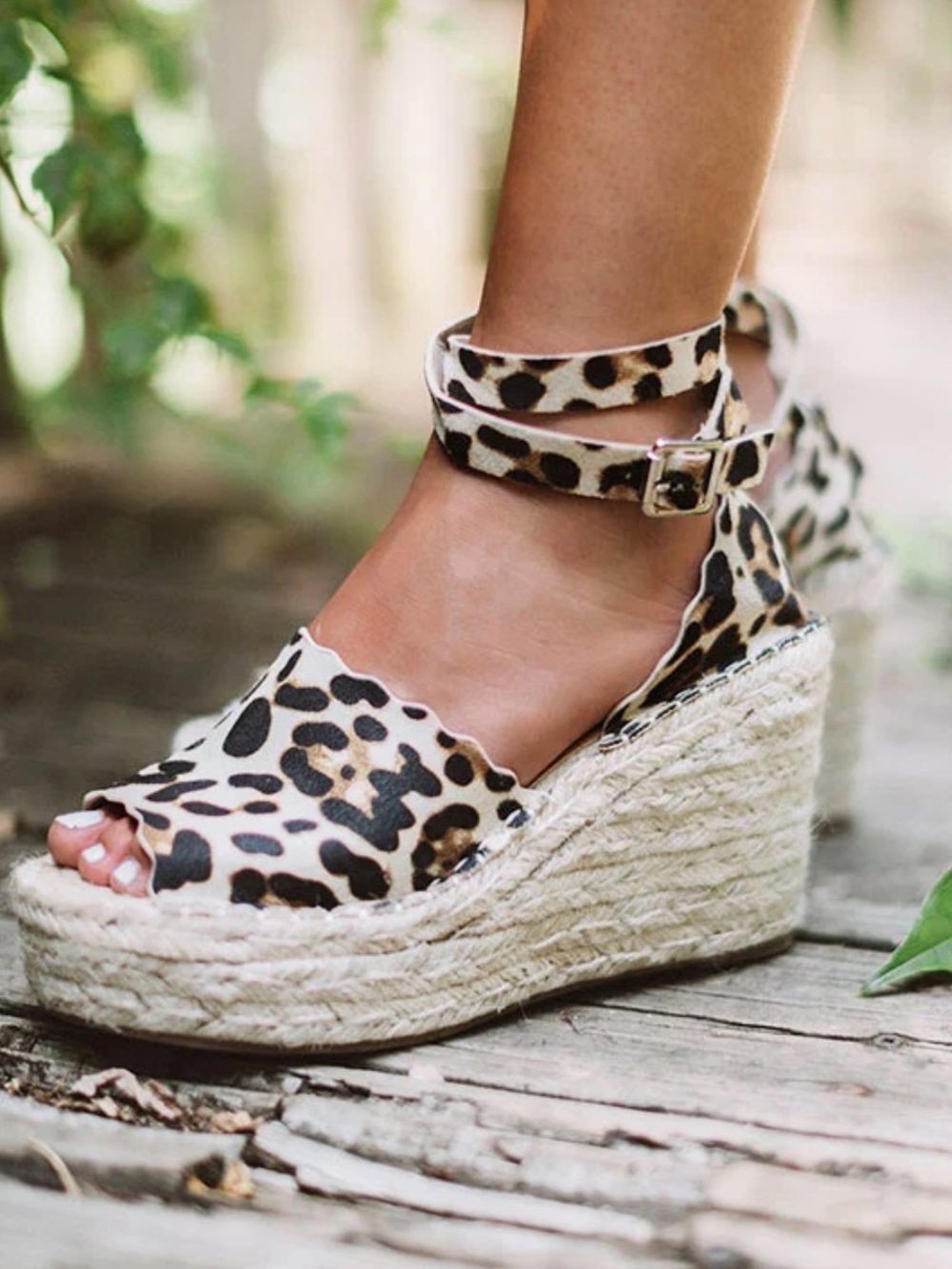 CCOCCI Everlyn Platform Espadrille Ankle Strap Size 6